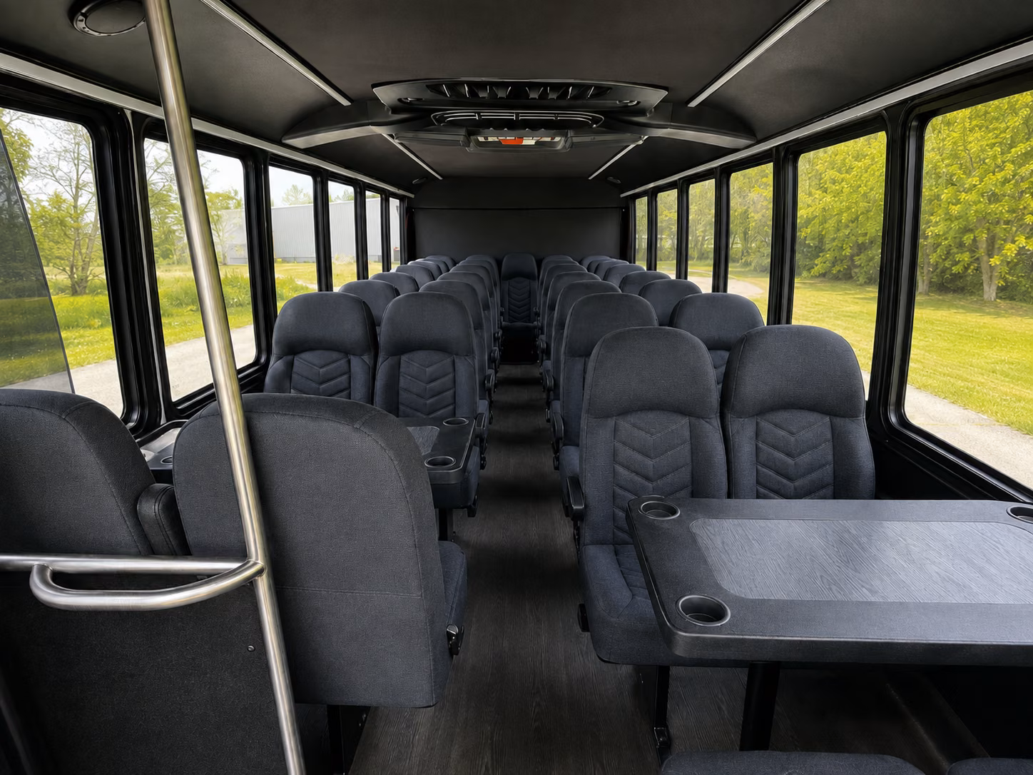 greenwich 18 passenger minibus inside