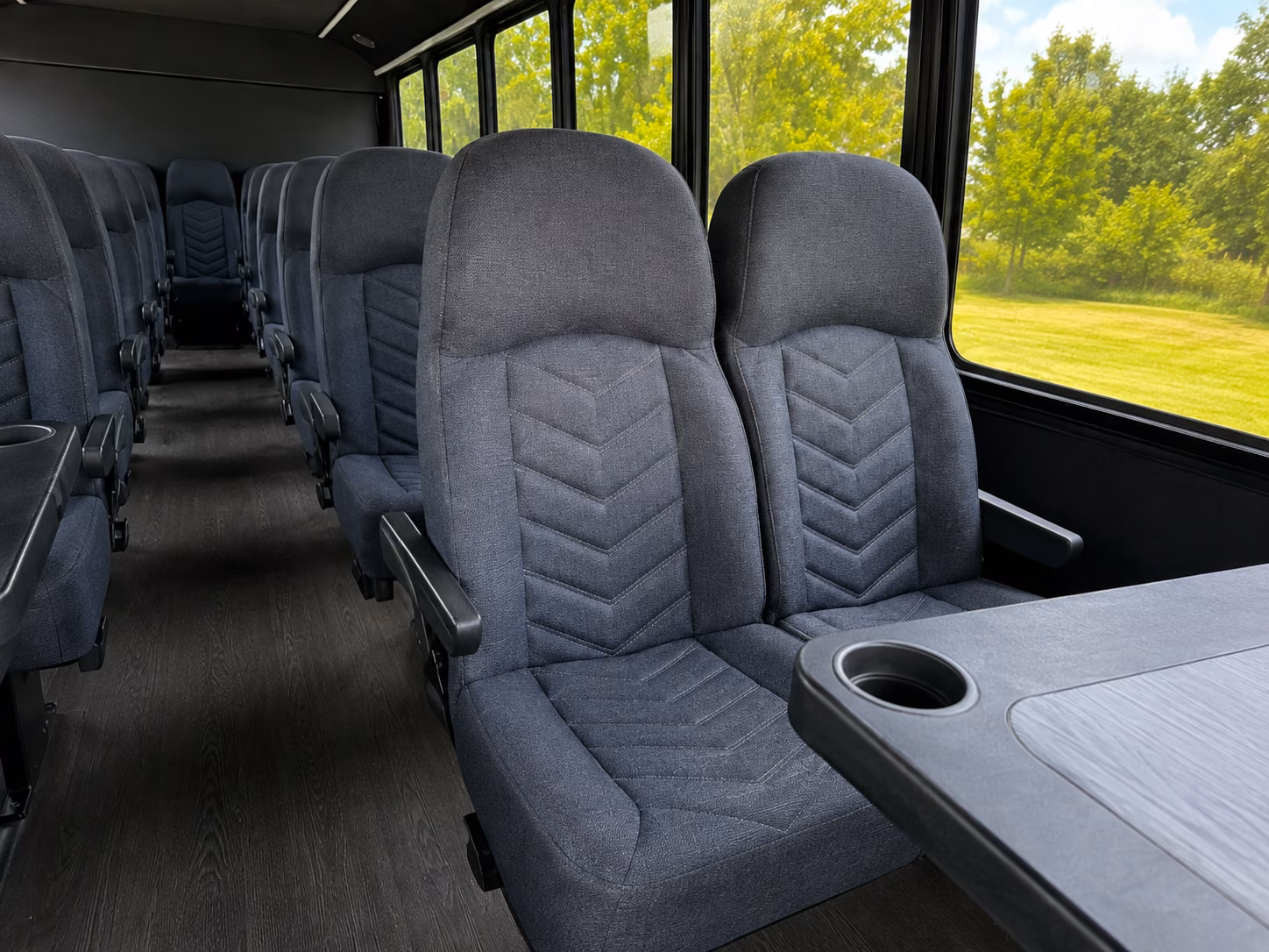 greenwich 18 passenger minibus interior