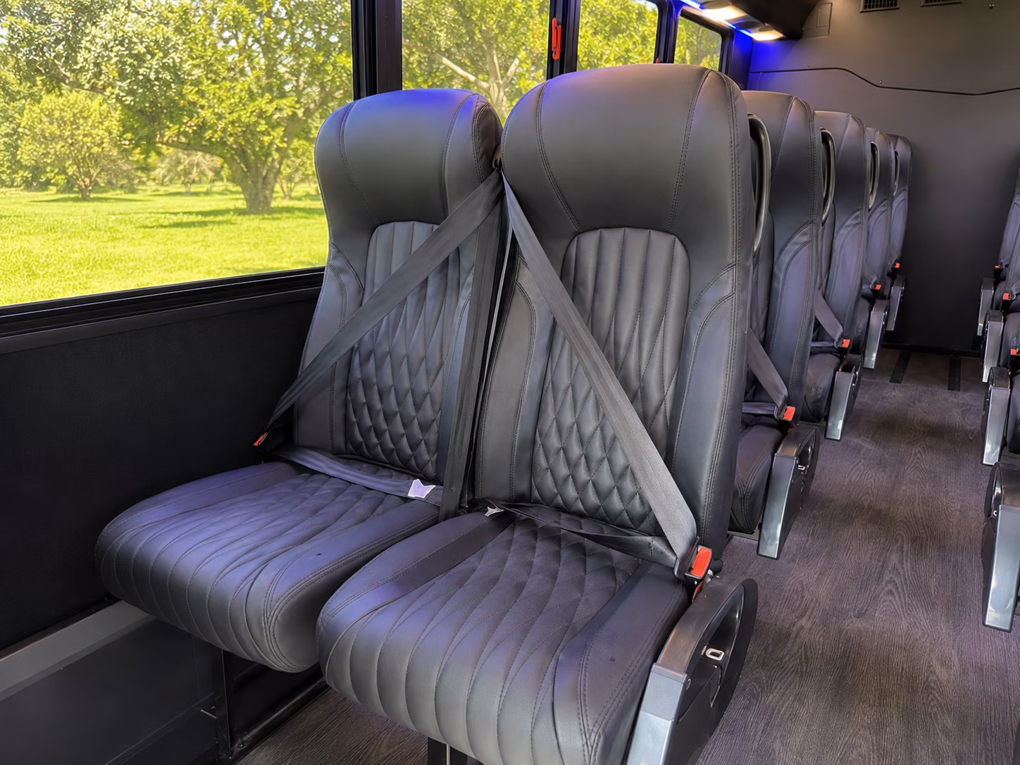 greenwich 20 passenger minibus interior