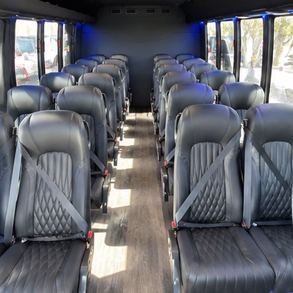 greenwich 25 passenger minibus inside