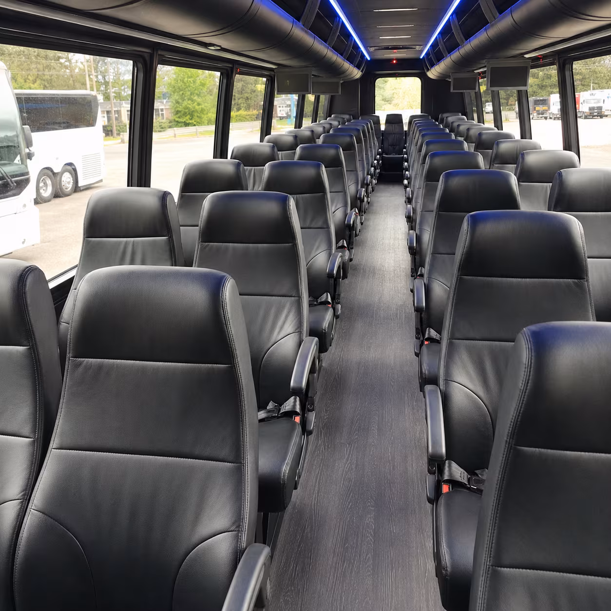 greenwich 28 passenger minibus inside