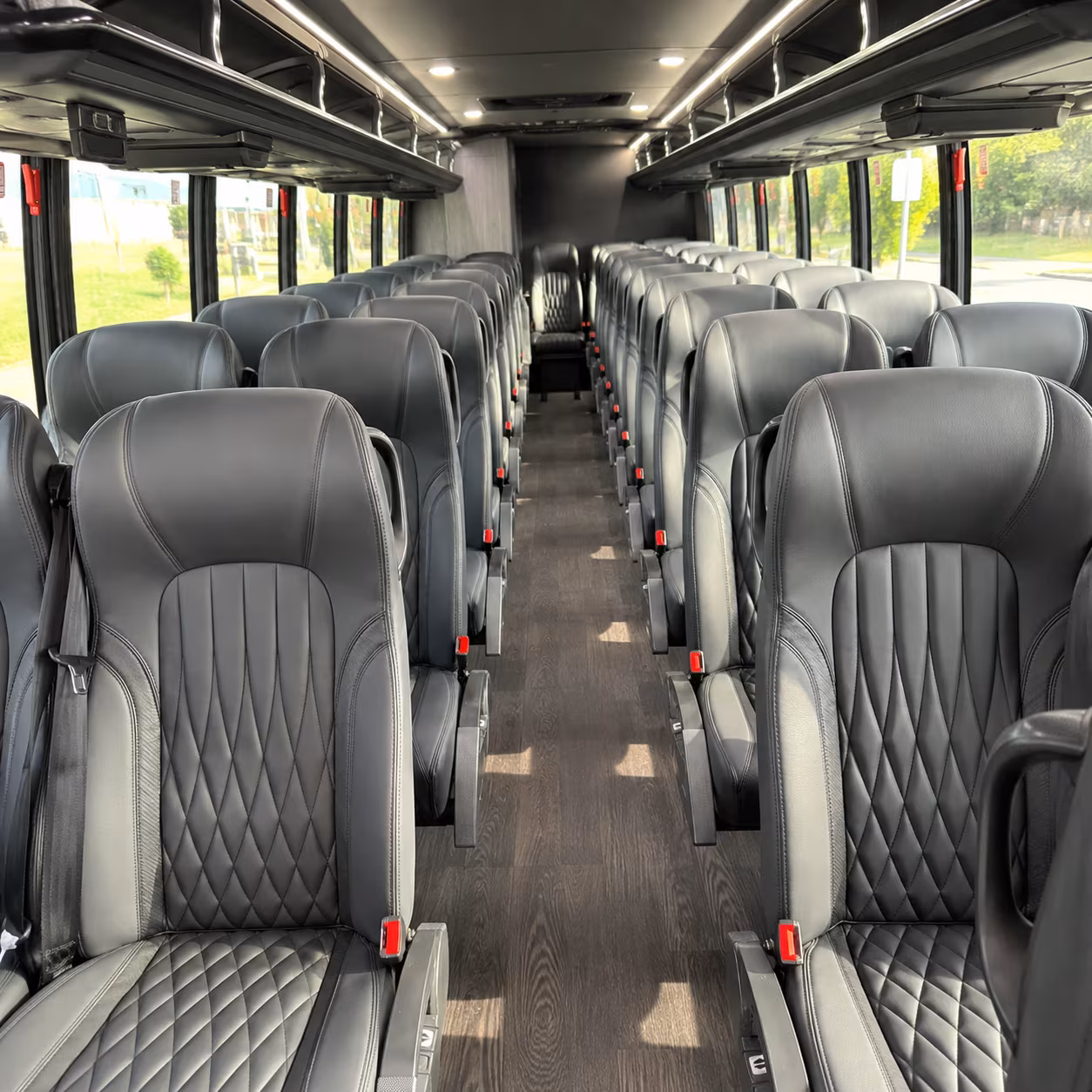 greenwich 28 passenger minibus interior