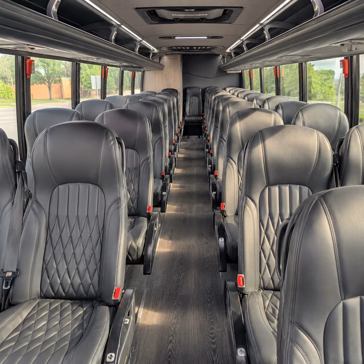 greenwich 35 passenger minibus inside