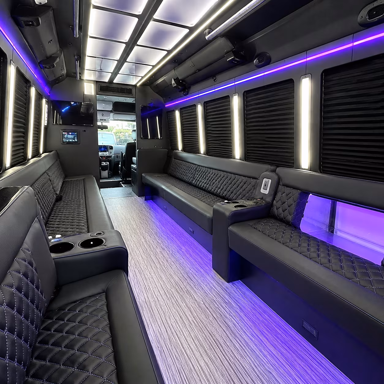 greenwich party bus inside