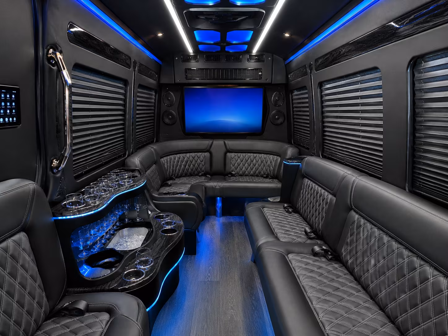 greenwich sprinter limousine inside
